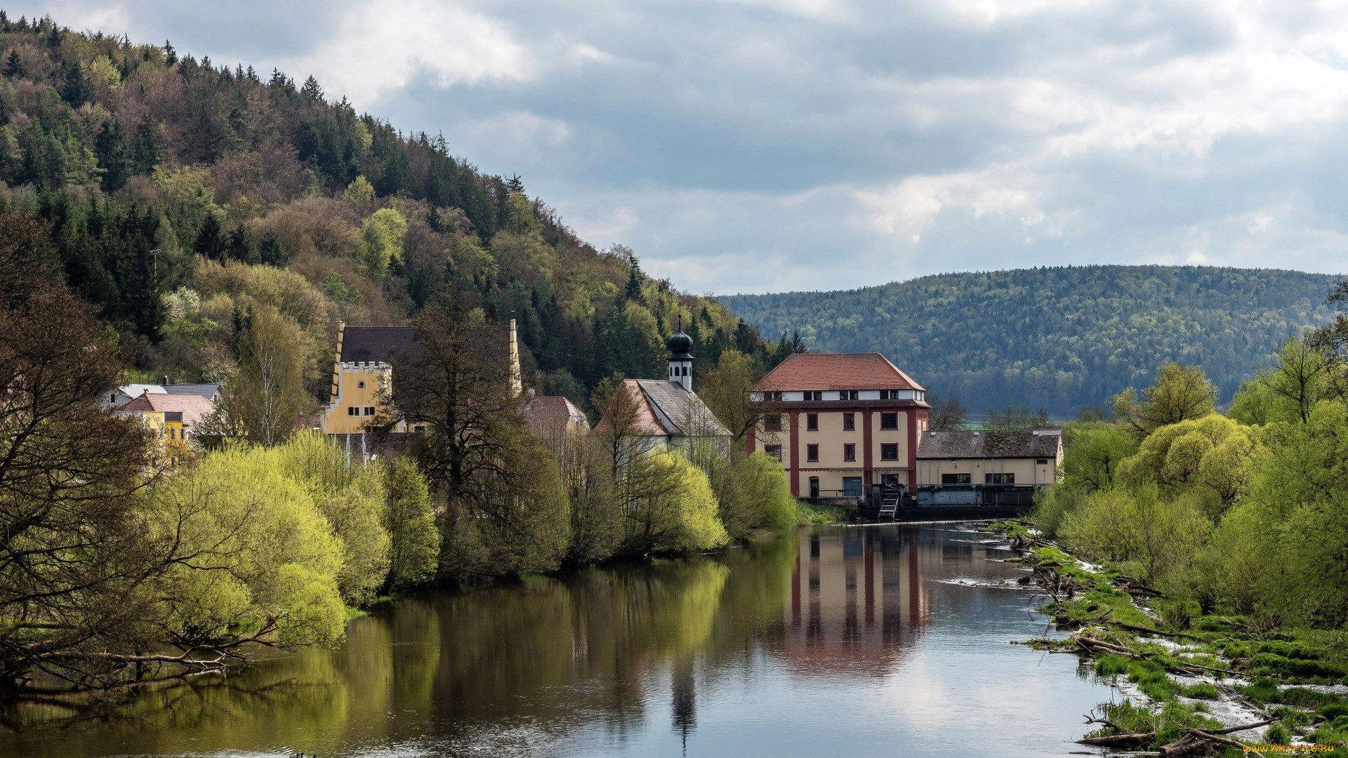 the village of deggendorf, bavaria, , - ,  , the, village, of, deggendorf